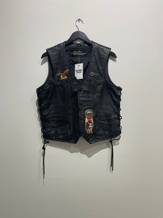 Harley Davidson leather vest ￼ ￼